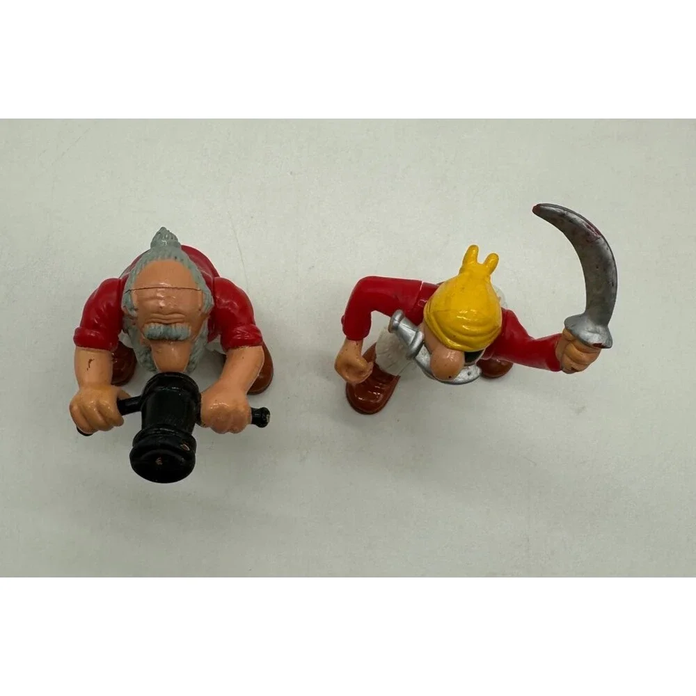 Vintage 1994 Fisher Price Great Adventures Pirate Ship Action Figures Lot Of 4